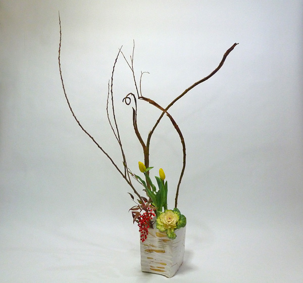 2012年1月18日水曜日、福島県郡山市・菅野草苑（かんのそうえん）教室で学ぶ石本草佳さんの作品