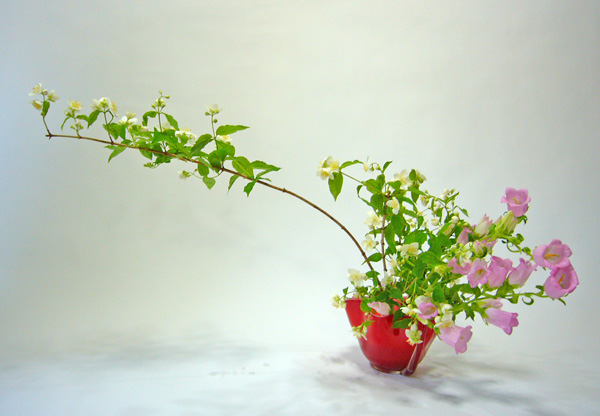 2011年6月14日火曜日、福島県郡山市・菅野草苑（かんのそうえん）教室で学ぶ渡辺遊草（わたなべゆうそう）さんの作品