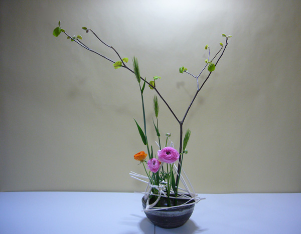 2011年5月18日水曜日、福島県郡山市・菅野草苑（かんのそうえん）教室で学ぶ樋口貴子（ひぐちたかこ）さんの作品