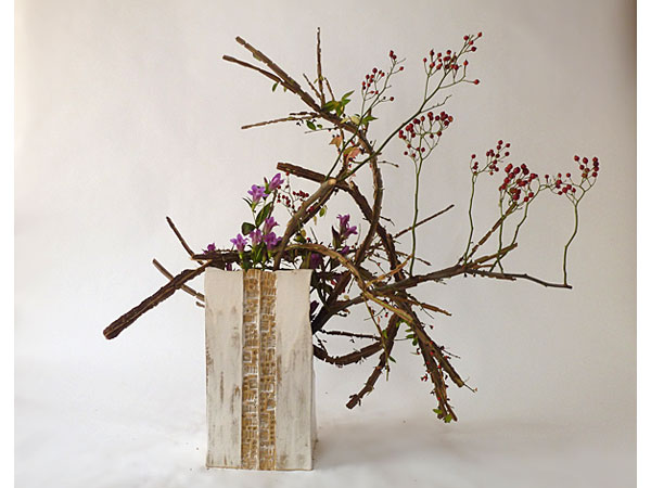 【希少】オールドニッポン 一陳盛り上げ 風景紋 バスケット 花籠 花瓶 希少】オールドニッポン 一陳盛り上げ 風景紋 バスケット 花籠 花瓶